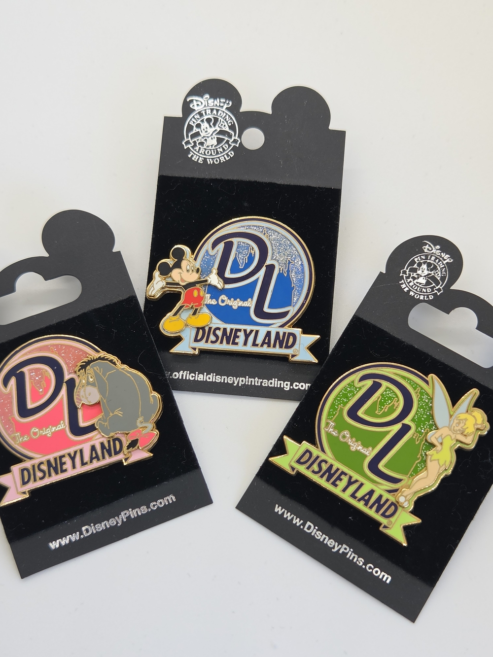 VINTAGE 2002 DISNEYLAND LETTERS OPEN EDITION TRADING PIN TRIO